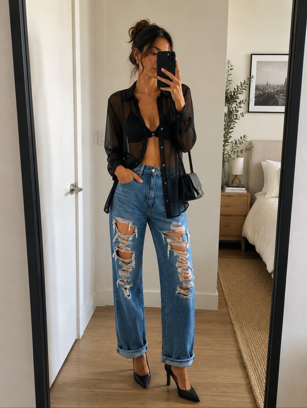 NWT! Anthropologie Pilcro The Joey High Rise Straight Leg Distressed Jeans‎